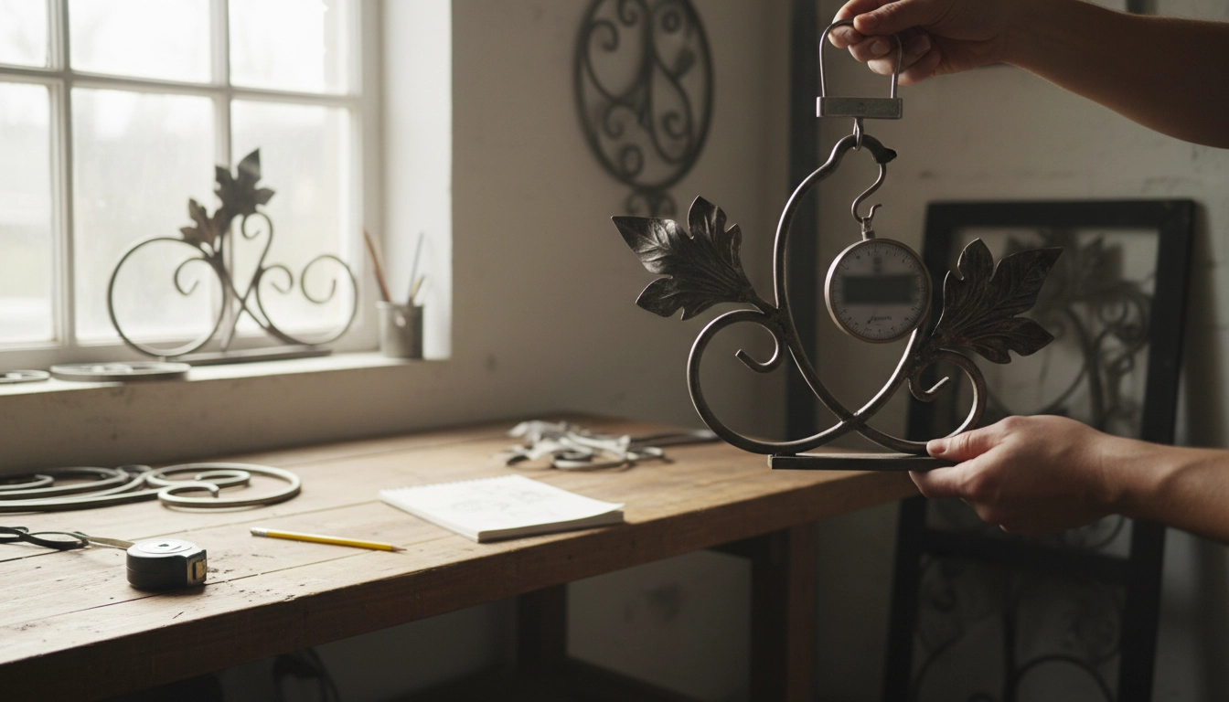 Wrought Iron Wall Art Weight: Quick Estimate Guide